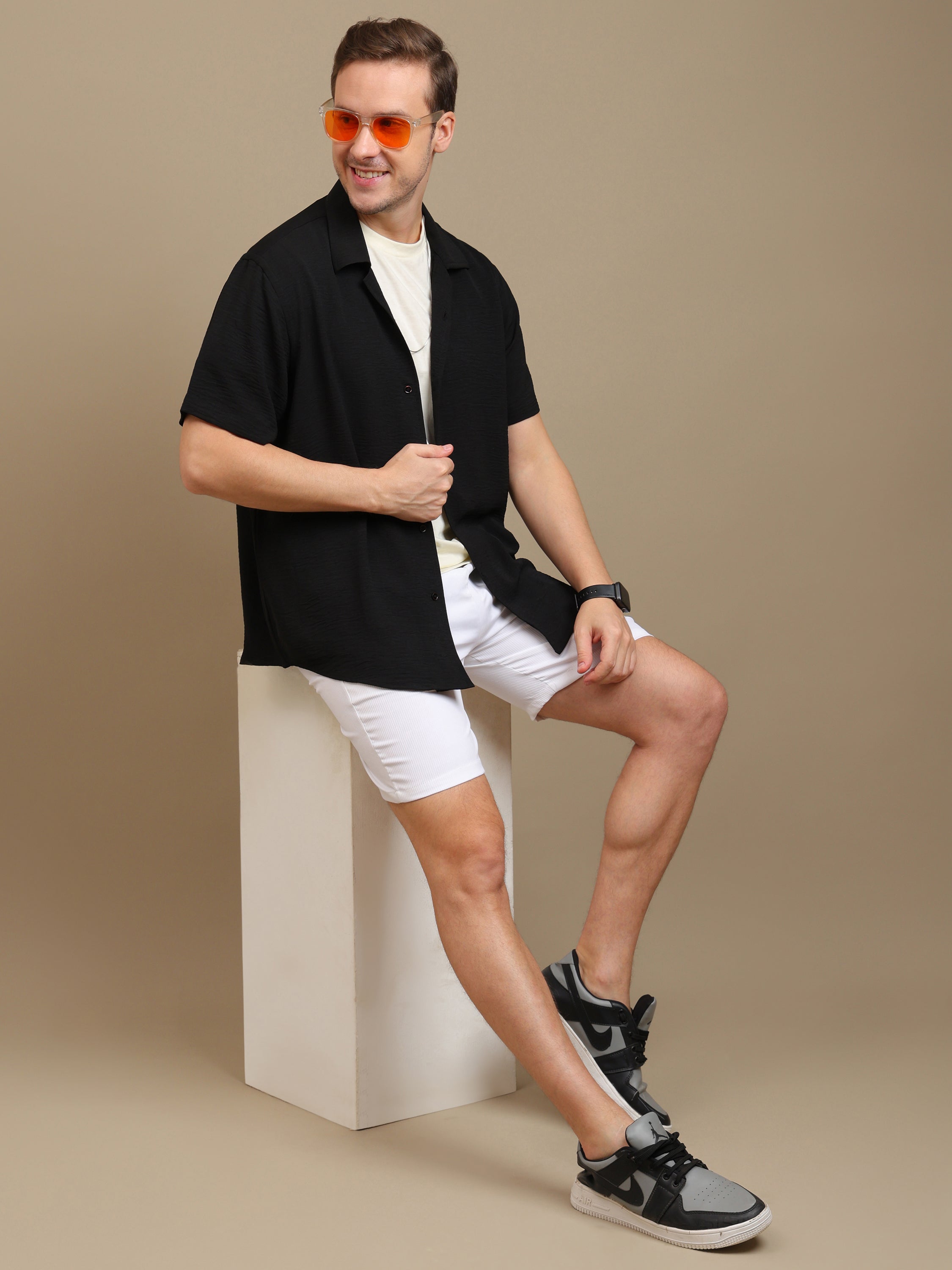 Classic Black Casual Shirt for Men