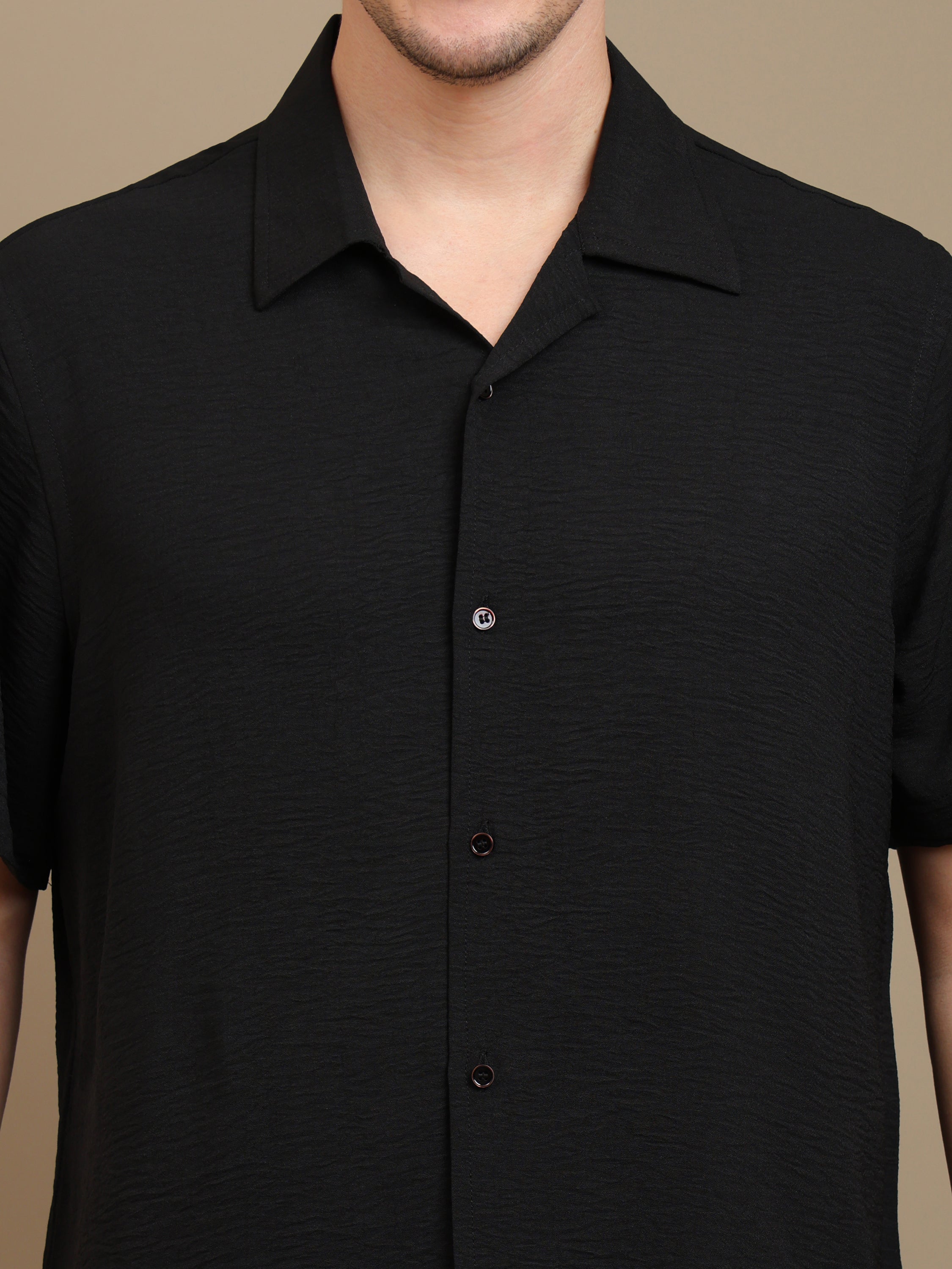 Classic Black Casual Shirt for Men