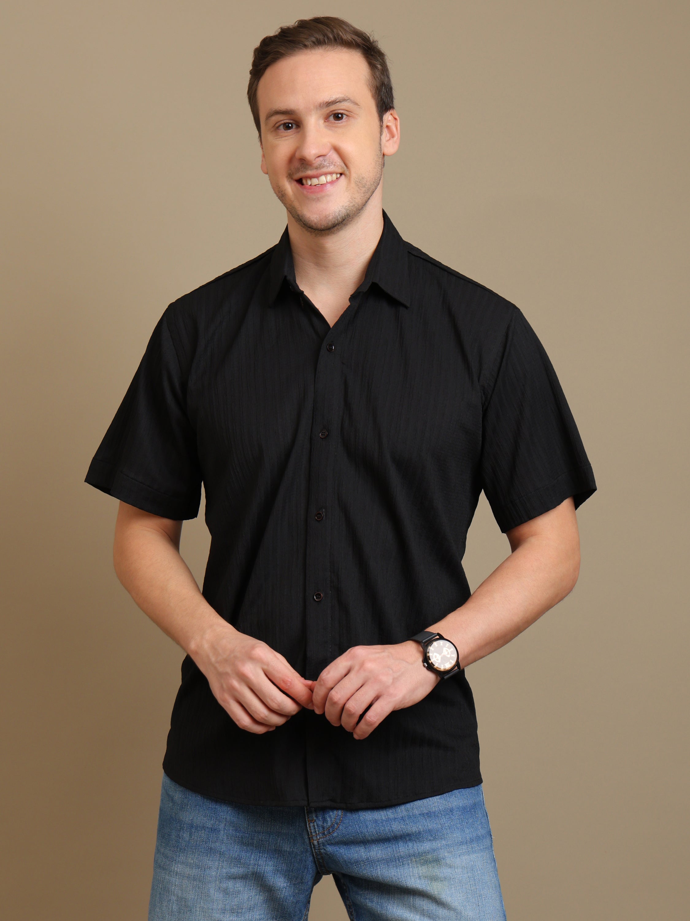 Noir Elegance: Premium Black Shirt for the Modern Man