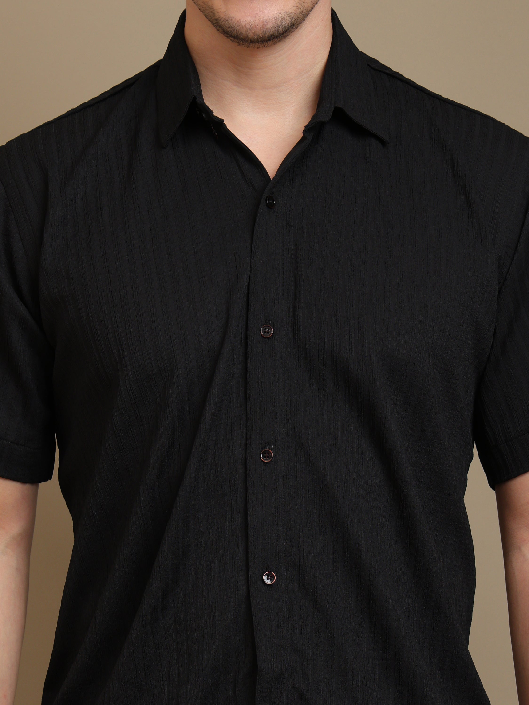 Noir Elegance: Premium Black Shirt for the Modern Man