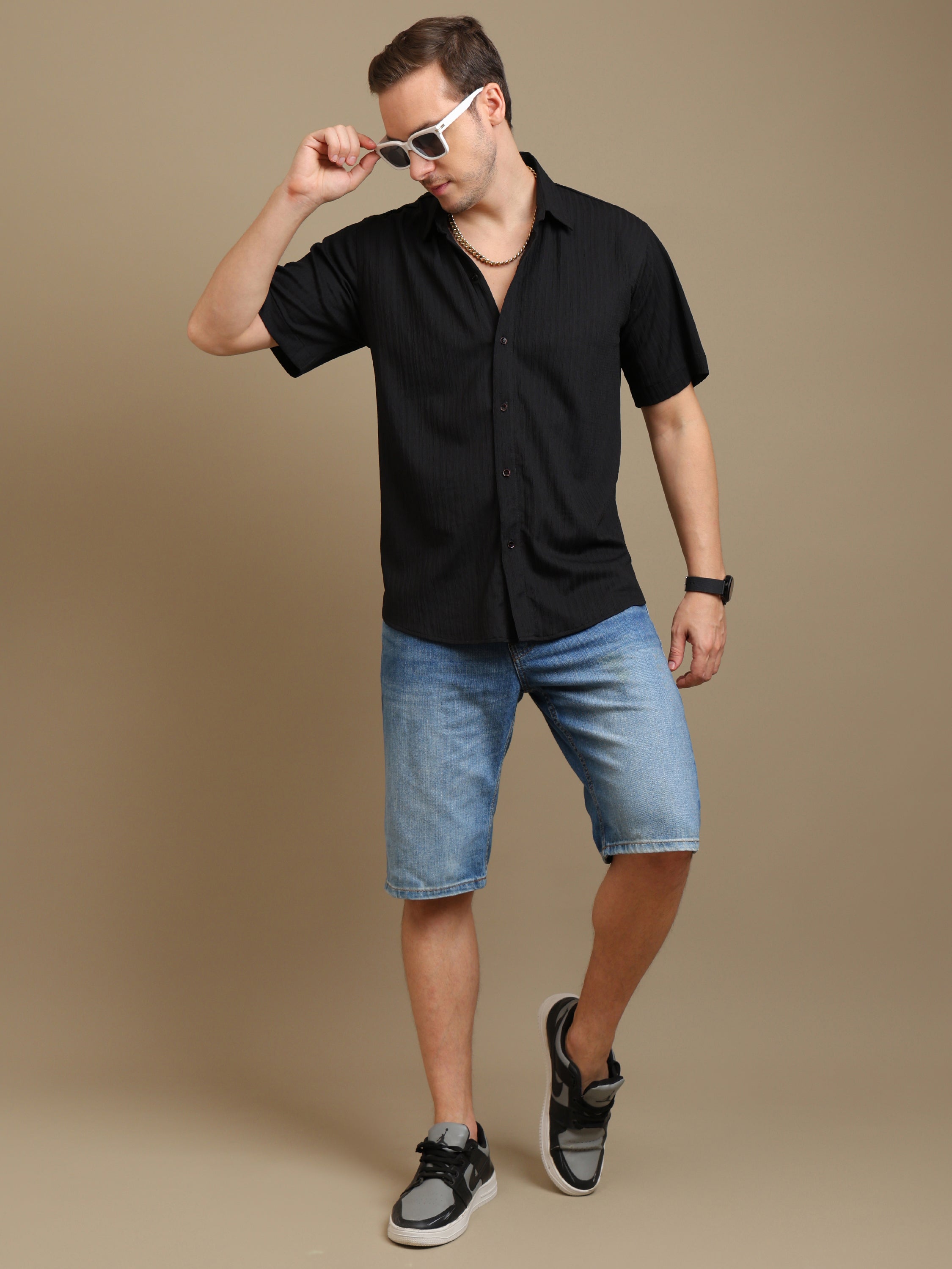 Noir Elegance: Premium Black Shirt for the Modern Man