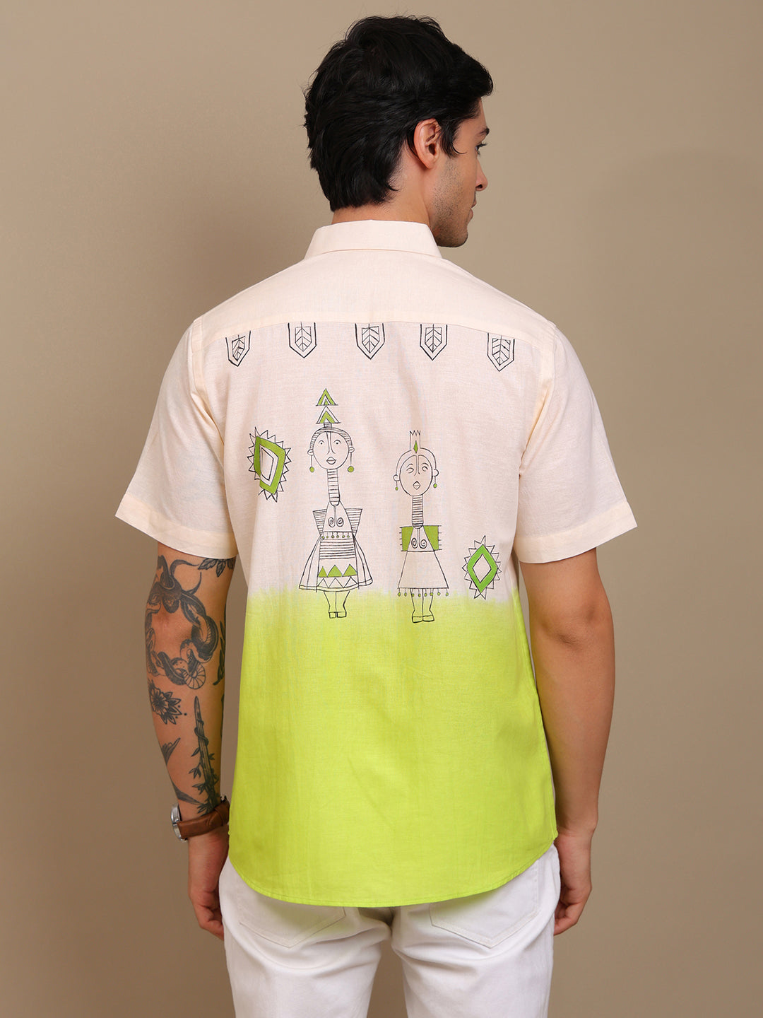 Beige Off-White shirt