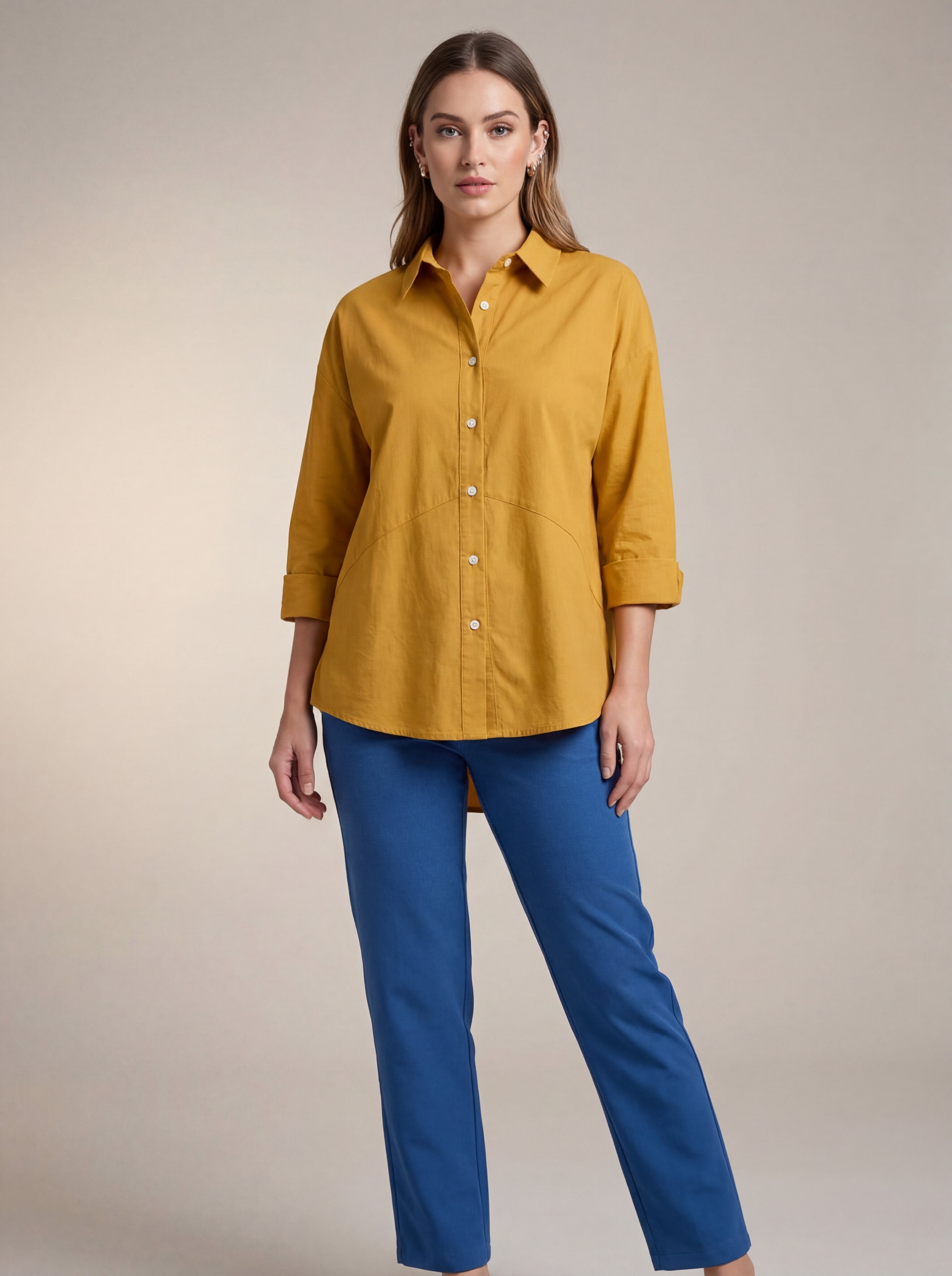 Women's Mustard Yellow Shirt