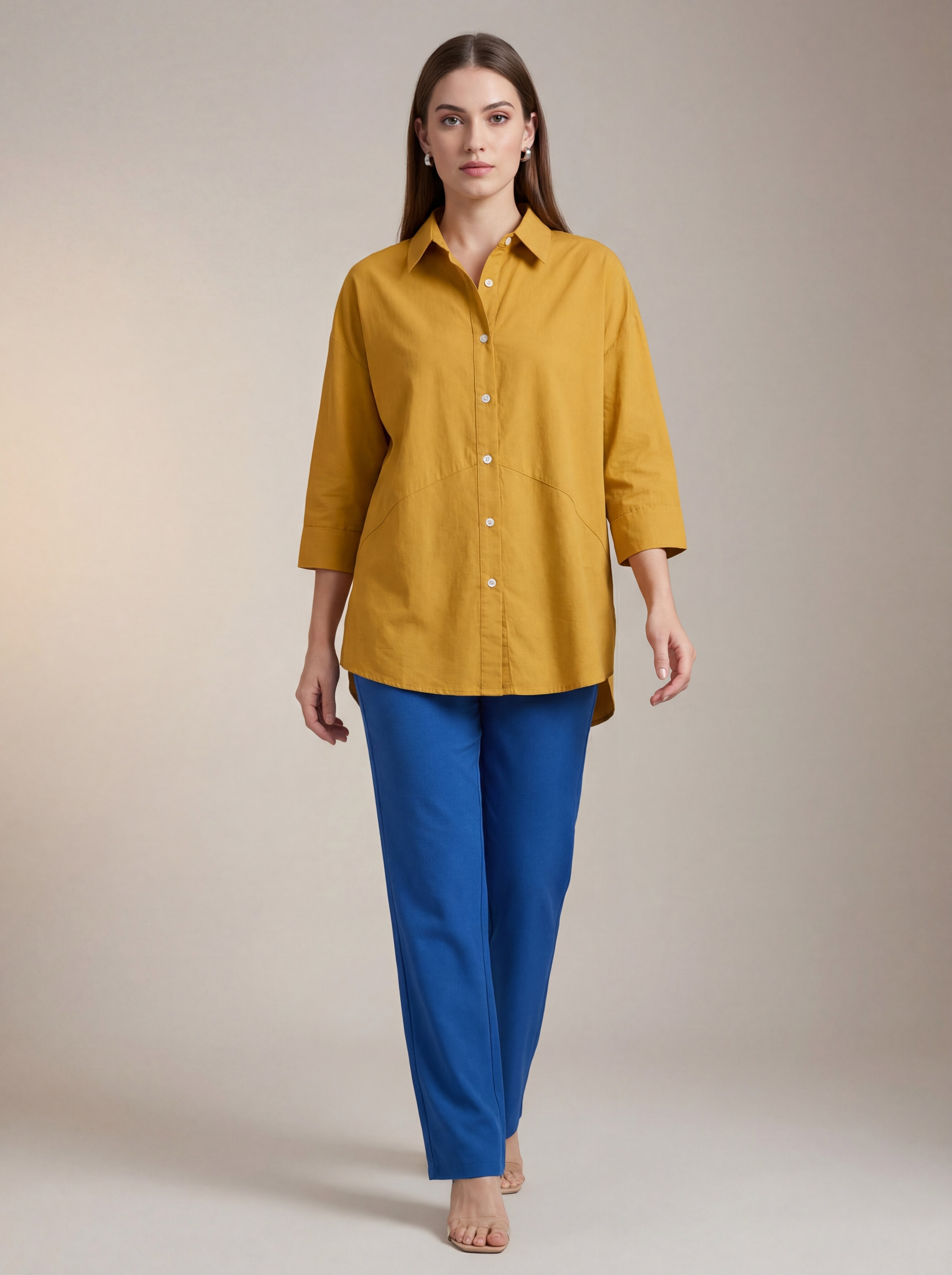 Women's Mustard Yellow Shirt